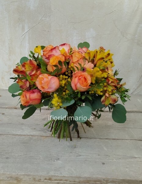 BOUQUET  MIX ARANCIO E GIALLO-