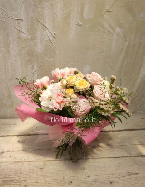 BOUQUET MIX ROSE-ROSELLINE- GAROFANI