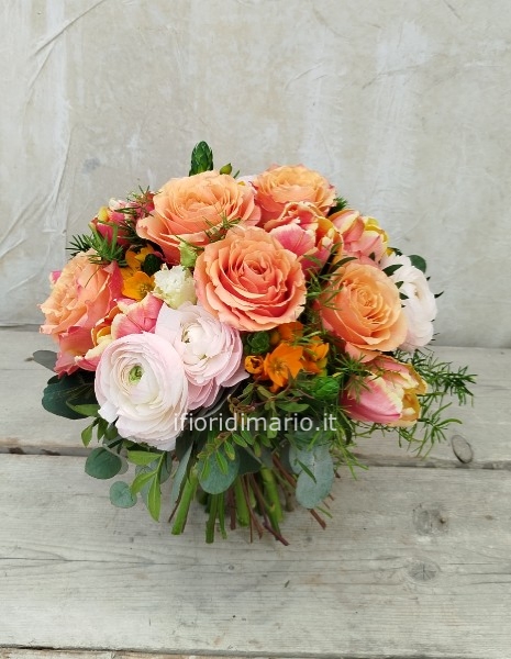 BOUQUET  TONALITA' ARANCIO-SALMONE