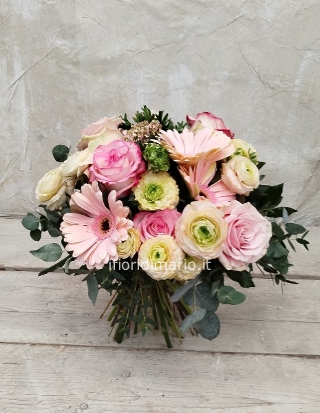 BOUQUET  EXTRA GERBERE-ROSE-ETC