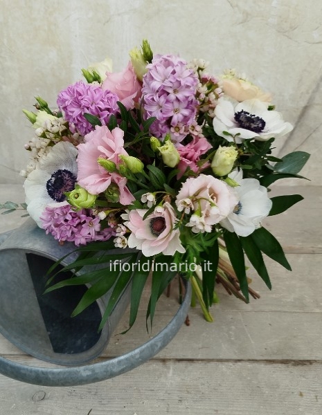 BOUQUET  MIX-ANEMONI- GIACINTI
